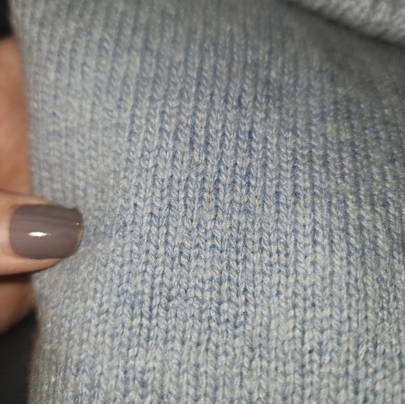 Wool Sweater Women Size Small Blue Knit Turtleneck Merino Light Jumper J CREW - Picture 7 of 7